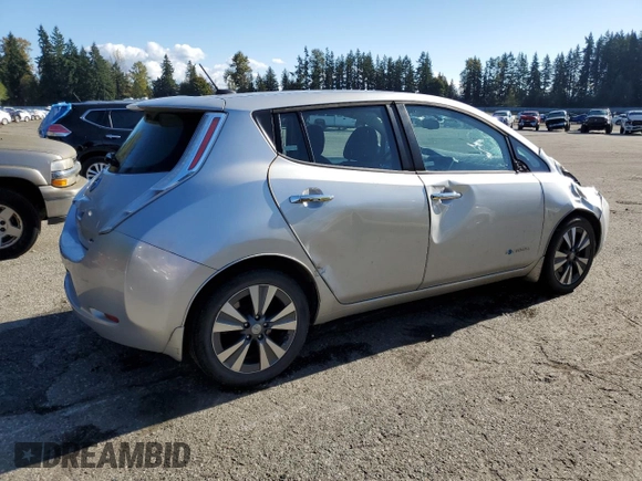 2016 Nissan LEAF S with VIN 1N4BZ0CP5GC300302, listed as a Copart auction lot 73724763 with 60,926 mi miles. Bid and sale history available at carsss.com. Image 3.