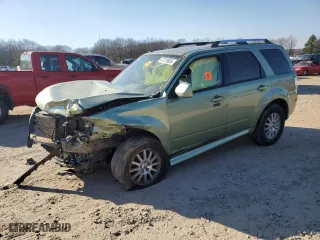 2010 Mercury Mariner Premier with VIN 4M2CN8HG9AKJ07871, listed as a Copart auction lot 47218045 with 0 mi miles and Salvage Title. Bid and sale history available at carsss.com. Image 1.