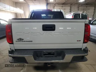 2021 Chevrolet Colorado 4WD Work Truck with VIN 1GCGTBEN5M1145380, listed as a Copart auction lot 83498474 with 76,219 mi miles and Salvage title. Bid and sale history available at DreamBid. Image 6.