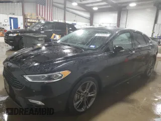 2017 Ford Fusion Sport with VIN 3FA6P0VP9HR220976, listed as a Copart auction lot 45230925 with 104,191 mi miles and Salvage Title. Bid and sale history available at carsss.com. Image 1.