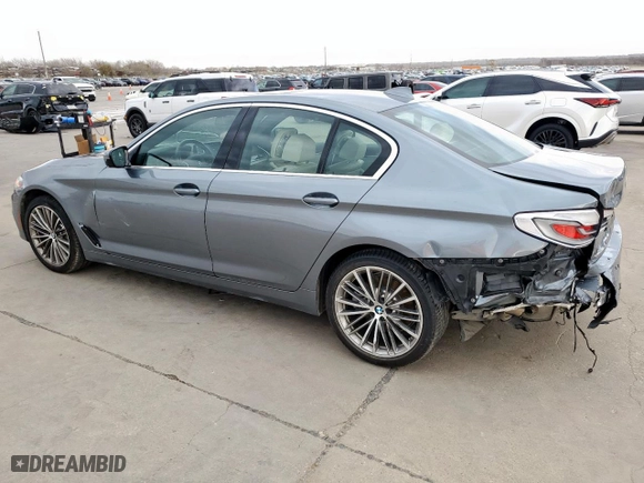 2019 BMW 5 Series 530i with VIN WBAJA5C59KWW36645, listed as a Copart auction lot 47840785 with 37,251 mi miles and Salvage Title. Bid and sale history available at carsss.com. Image 2.