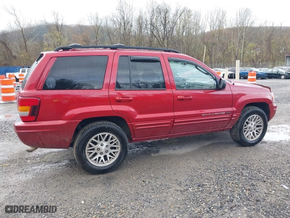 2004 Jeep Grand Cherokee Limited with VIN 1J4GW58S94C299311, listed as a IAAI auction lot 41912467 with 55,736 mi miles. Bid and sale history available at carsss.com. Image 13.
