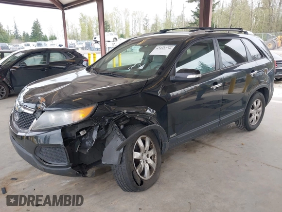 2011 Kia Sorento LX with VIN 5XYKTDA24BG170561, listed as a IAAI auction lot 42011756 with 211,833 mi miles. Bid and sale history available at carsss.com. Image 17.