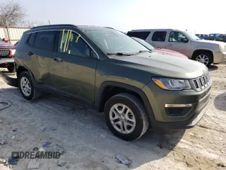 2021 Jeep Compass Sport with VIN 3C4NJDAB4MT510581, listed as a Copart auction lot 43903255 with 67,496 mi miles and Salvage title. Bid and sale history available at DreamBid. Image 4.