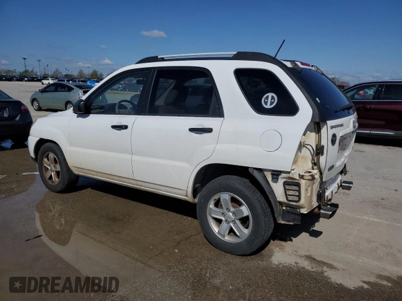 2009 Kia Sportage LX with VIN KNDJE723497584381, listed as a Copart auction lot 51685325 with 166,103 mi miles and Salvage Title. Bid and sale history available at carsss.com. Image 2.
