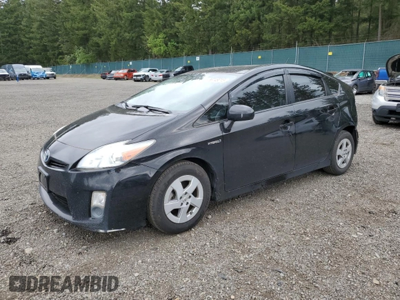 2011 Toyota Prius I with VIN JTDKN3DU8B5310198, listed as a Copart auction lot 56748015 with 184,787 mi miles and Salvage Title. Bid and sale history available at DreamBid. Image 1.