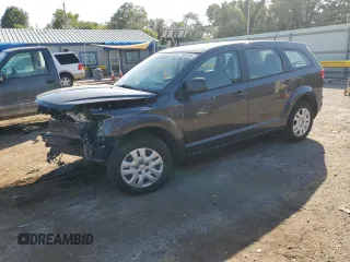 2015 Dodge Journey American Value z VIN 3C4PDCAB9FT599805, wystawiony jako Copart lot #74085264 z przebiegiem 82 270 mil mil oraz Szkoda całkowita • Salvage title. Historia ofert i sprzedaży dostępna na DreamBid. Obrazek 1.