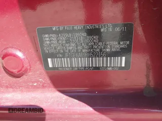 2011 Subaru Impreza 2.5i z VIN JF1GE6A69BH522156, wystawiony jako IAAI lot #42301037 z przebiegiem 121 926 mil mil oraz . Historia ofert i sprzedaży dostępna na DreamBid. Obrazek 9.