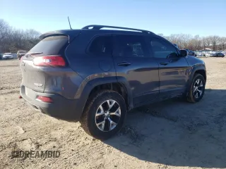 2017 Jeep Cherokee Trailhawk L Plus with VIN 1C4PJMBB5HW537036, listed as a Copart auction lot 42031035 with 115,732 mi miles and Salvage Title. Bid and sale history available at carsss.com. Image 3.