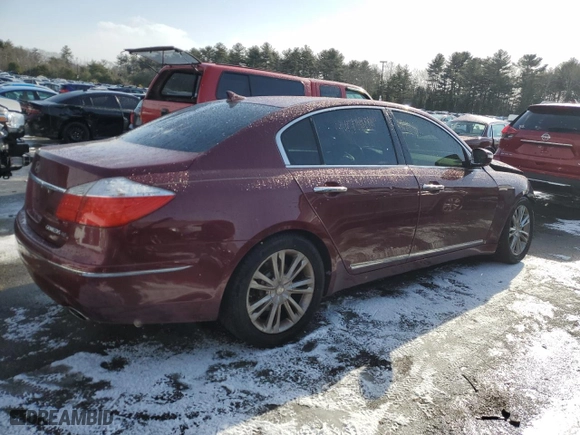 2011 Hyundai Genesis with VIN KMHGC4DF3BU126257, listed as a Copart auction lot 89191255 with 95,601 mi miles and Salvage Title. Bid and sale history available at carsss.com. Image 3.