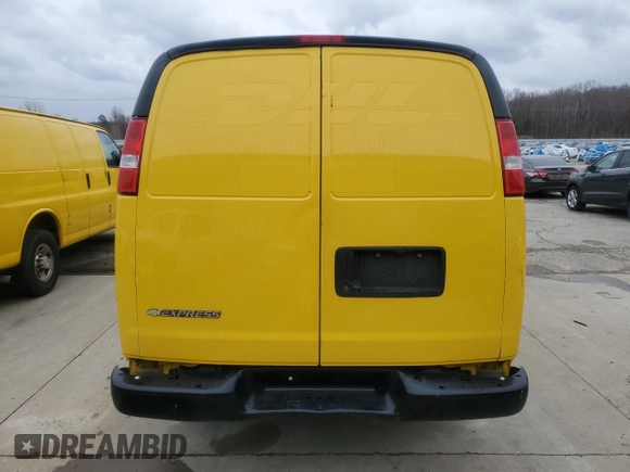 2020 Chevrolet Express Cargo Van with VIN 1GCWGAFP6L1225702, listed as a Copart auction lot 44779565 with 161,925 mi miles and Clean Title. Bid and sale history available at carsss.com. Image 6.