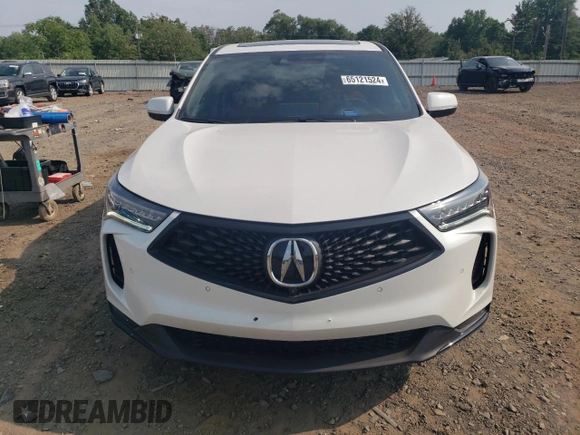 2023 Acura RDX Advance with VIN 5J8TC2H82PL009304, listed as a Copart auction lot 65121524 with 4,957 mi miles and Salvage title. Bid and sale history available at DreamBid. Image 5.