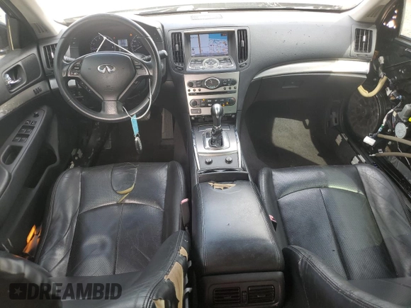 2013 Infiniti G37 Journey with VIN JN1CV6AP9DM725269, listed as a Copart auction lot 57997615 with 149,622 mi miles and Salvage title. Bid and sale history available at DreamBid. Image 8.