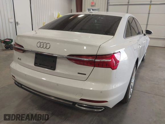 2019 Audi A6 Premium Plus with VIN WAUE8AF25KN115936, listed as a IAAI auction lot 41857722 with 61,375 mi miles. Bid and sale history available at carsss.com. Image 4.