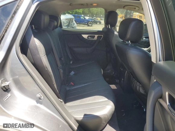 2017 Infiniti QX70 with VIN JN8CS1MW4HM413561, listed as a Copart auction lot 55653464 with 0 mi miles and Salvage Title. Bid and sale history available at carsss.com. Image 11.
