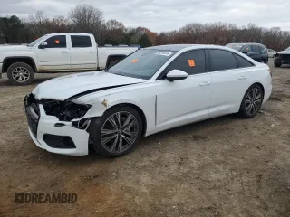 2020 Audi A6 Premium Plus with VIN WAUE8AF20LN038006, listed as a Copart auction lot 85310974 with 80,154 mi miles and Salvage Title. Bid and sale history available at carsss.com. Image 1.