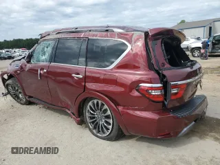 2021 Nissan Armada Platinum with VIN JN8AY2DA5M9372922, listed as a Copart auction lot 59894854 with 0 mi miles and Salvage Title. Bid and sale history available at carsss.com. Image 2.