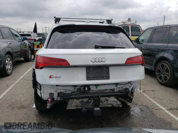 2021 Audi SQ5 Premium Plus with VIN WA1B4AFY5M2040854, listed as a Copart auction lot 45117073 with 42,940 mi miles. Bid and sale history available at carsss.com. Image 6.