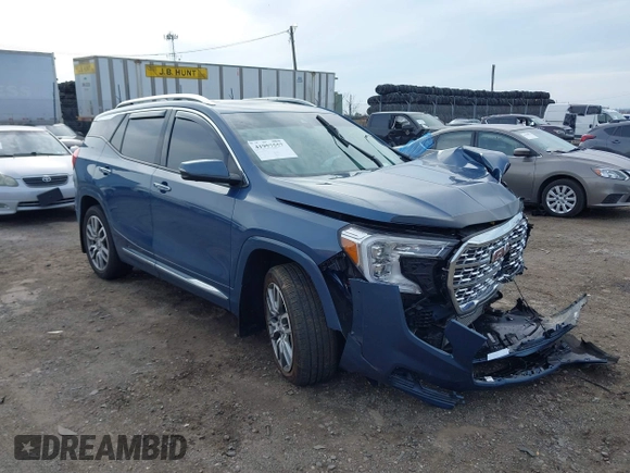2024 GMC Terrain Denali with VIN 3GKALXEG9RL205962, listed as a IAAI auction lot 41957557 with 11,256 mi miles and . Bid and sale history available at DreamBid. Image 1.
