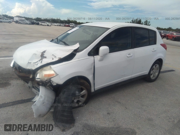2009 Nissan Versa 1.8 S with VIN 3N1BC13E99L406584, listed as a IAAI auction lot 41687026 with 107,454 mi miles. Bid and sale history available at carsss.com. Image 2.