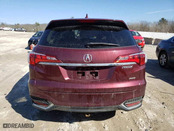 2018 Acura RDX w/Advance Pkg with VIN 5J8TB4H70JL007113, listed as a Copart auction lot 49409345 with 0 mi miles and Salvage Title. Bid and sale history available at carsss.com. Image 6.