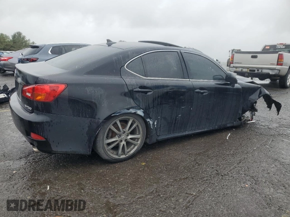 2008 Lexus IS 250 with VIN JTHBK262482073880, listed as a Copart auction lot 58174505 with 176,582 mi miles and Salvage title. Bid and sale history available at DreamBid. Image 3.