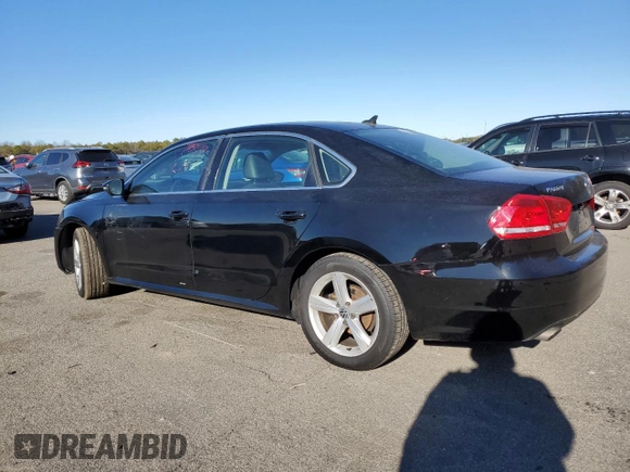 2012 Volkswagen Passat SE with VIN 1VWBP7A36CC061293, listed as a Copart auction lot 88065715 with 100,640 mi miles and Salvage Title. Bid and sale history available at carsss.com. Image 2.