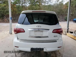 2012 Infiniti QX56 7-passenger with VIN JN8AZ2NE5C9017245, listed as a Copart auction lot 79654654 with 153,294 mi miles and Salvage Title. Bid and sale history available at carsss.com. Image 6.