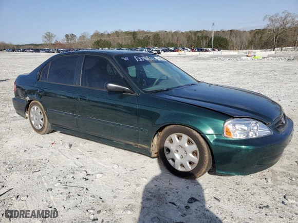 1999 Honda Civic VP with VIN 2HGEJ6617XH527272, listed as a Copart auction lot 49640465 with 278,909 mi miles and Salvage Title. Bid and sale history available at carsss.com. Image 4.