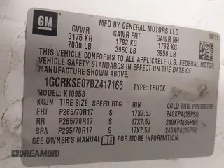 2011 Chevrolet Silverado 1500 LT with VIN 1GCRKSE07BZ417166, listed as a IAAI auction lot 41587194 with 194,863 mi miles and . Bid and sale history available at DreamBid. Image 9.