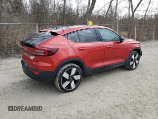 2023 Volvo C40 Recharge Pure Electric Ultimate with VIN YV4ED3GM6P2052023, listed as a Copart auction lot 45006474 with 4,598 mi miles. Bid and sale history available at carsss.com. Image 3.