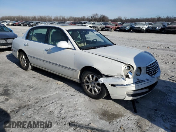 2007 Kia Amanti with VIN KNALD125375138836, listed as a Copart auction lot 42238245 with 104,871 mi miles and Salvage Title. Bid and sale history available at carsss.com. Image 4.