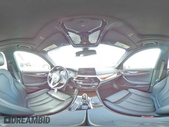 2018 BMW 5 Series 530e with VIN WBAJA9C52JB249643, listed as a Copart auction lot 43581825 with 91,561 mi miles and Salvage title. Bid and sale history available at DreamBid. Image 13.