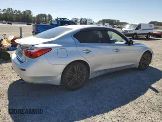 2016 Infiniti Q50 Premium with VIN JN1EV7AR7GM346372, listed as a Copart auction lot 48469255 with 97,236 mi miles and Salvage Title. Bid and sale history available at DreamBid. Image 3.