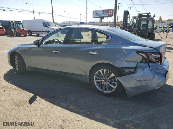 2019 Infiniti Q50 3.0t LUXE with VIN JN1EV7AP6KM542245, listed as a Copart auction lot 48383735 with 74,772 mi miles and Salvage Title. Bid and sale history available at carsss.com. Image 2.