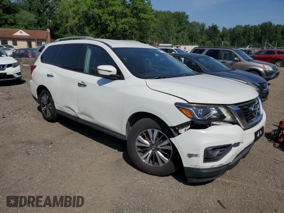 2017 Nissan Pathfinder SV with VIN 5N1DR2MN2HC635879, listed as a Copart auction lot 62212195 with 166,930 mi miles and Clean title. Bid and sale history available at DreamBid. Image 4.