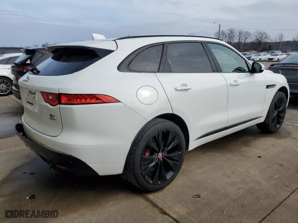 2018 Jaguar F-PACE S with VIN SADCM2FV6JA272990, listed as a Copart auction lot 86242834 with 101,156 mi miles and Salvage Title. Bid and sale history available at carsss.com. Image 3.