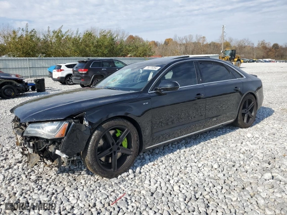 2013 Audi A8 L 6.3L with VIN WAUR4AFD1DN010893, listed as a Copart auction lot 78379394 with 115,085 mi miles and Salvage Title. Bid and sale history available at carsss.com. Image 1.