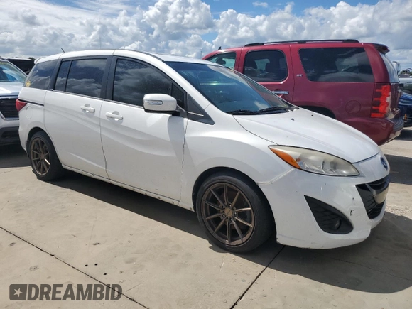 2013 Mazda 5 Grand Touring with VIN JM1CW2DL0D0153396, listed as a Copart auction lot 74229544 with Not Provided miles and Non Repairable. Bid and sale history available at DreamBid. Image 4.