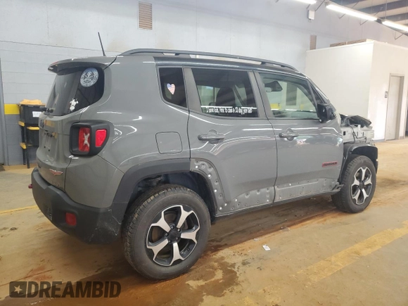 2020 Jeep Renegade Trailhawk с VIN ZACNJBC18LPL04515, выставлен на аукционе Copart как лот 59197775 с пробегом 122 615 миль миль и Списание • Salvage title. История ставок и продаж доступна на DreamBid. Изображение 3.