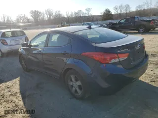 2013 Hyundai Elantra GLS PZEV with VIN KMHDH4AE8DU766273, listed as a Copart auction lot 44061105 with 127,349 mi miles and Salvage Title. Bid and sale history available at carsss.com. Image 2.
