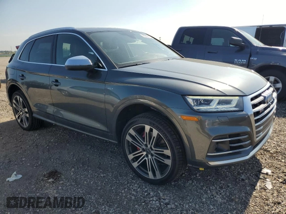 2018 Audi SQ5 Prestige with VIN WA1C4AFY8J2119726, listed as a Copart auction lot 48949415 with 87,373 mi miles and Salvage Title. Bid and sale history available at DreamBid. Image 4.