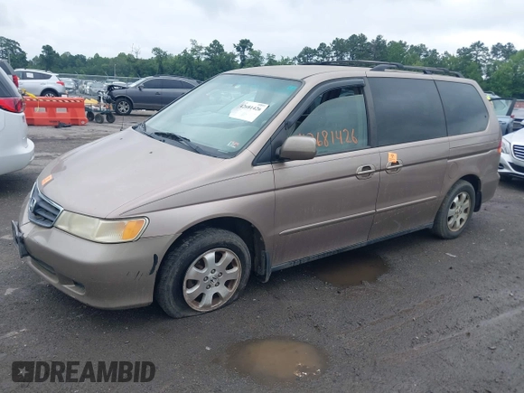 2003 Honda Odyssey EX-L with VIN 5FNRL180X3B151488, listed as a IAAI auction lot 42681426 with 231,065 mi miles and . Bid and sale history available at DreamBid. Image 2.