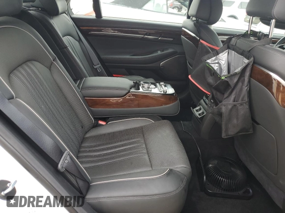 2019 Genesis G90 Premium with VIN KMHG34JA3KU052606, listed as a Copart auction lot 74087844 with 12,831 mi miles and Non Repairable. Bid and sale history available at DreamBid. Image 10.