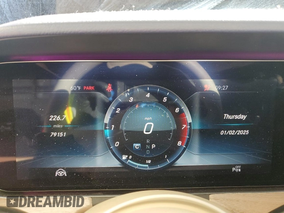 2019 Mercedes-Benz E-Class E 450 with VIN WDD1J6HB2KF089635, listed as a Copart auction lot 87038884 with 79,151 mi miles and Salvage Title. Bid and sale history available at carsss.com. Image 9.