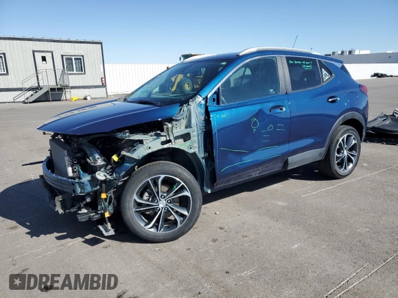 2021 Buick Encore GX Select with VIN KL4MMESL8MB143809, listed as a Copart auction lot 57505025 with Not provided miles and Salvage title. Bid and sale history available at DreamBid. Image 1.