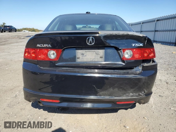 2006 Acura TSX Navi with VIN JH4CL95956C024784, listed as a Copart auction lot 76400464 with 185,064 mi miles and Clean title. Bid and sale history available at DreamBid. Image 6.
