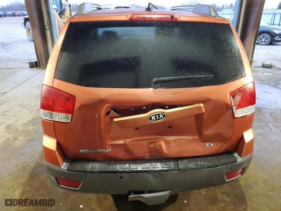 2009 Kia Borrego LX with VIN KNDJJ741395023902, listed as a Copart auction lot 83908374 with 232,282 mi miles and Salvage Title. Bid and sale history available at carsss.com. Image 6.