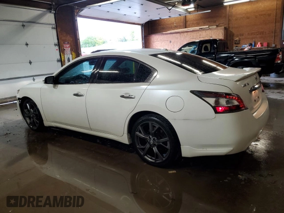 2013 Nissan Maxima SV z VIN 1N4AA5AP0DC840980, wystawiony jako Copart lot #58096015 z przebiegiem 191 445 mil mil oraz Szkoda całkowita • Salvage title. Historia ofert i sprzedaży dostępna na DreamBid. Obrazek 2.
