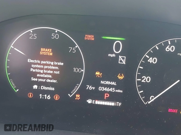 2024 Honda CR-V Sport with VIN 7FARS5H55RE032721, listed as a IAAI auction lot 41669499 with 34,645 mi miles and . Bid and sale history available at DreamBid. Image 15.